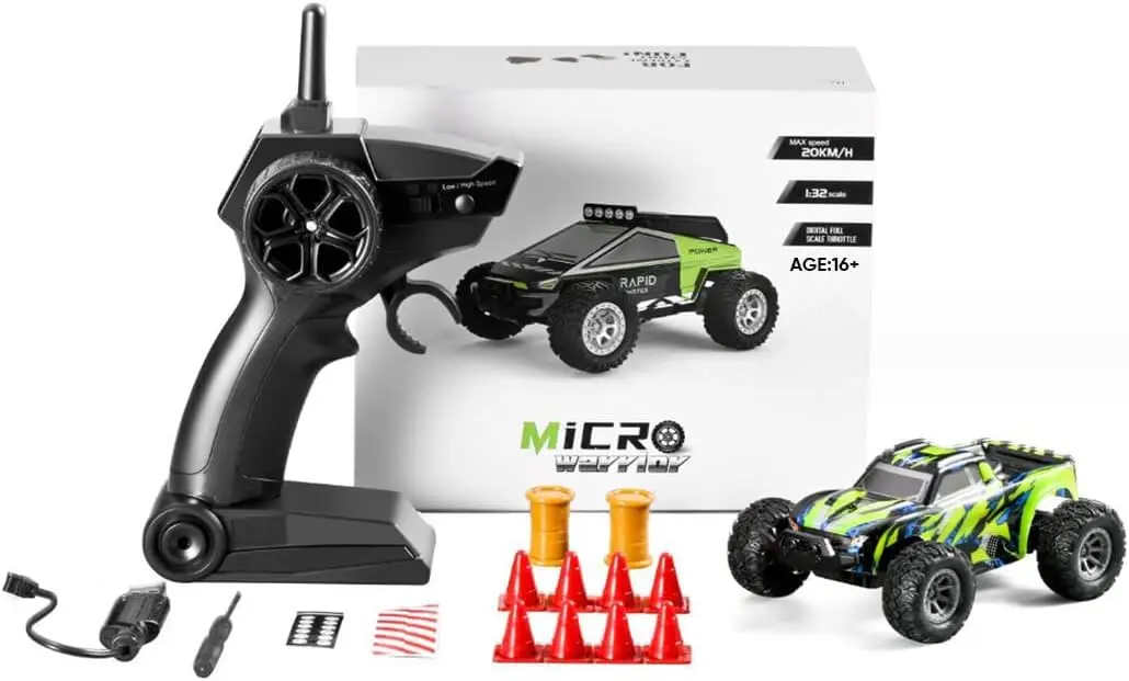 

RC Remote Control Car, 20 km/h High Speed RC Offroad Race Car, 2.4Ghz 1:32 RC Mini Electric Drift Off-Road Vehicle Model