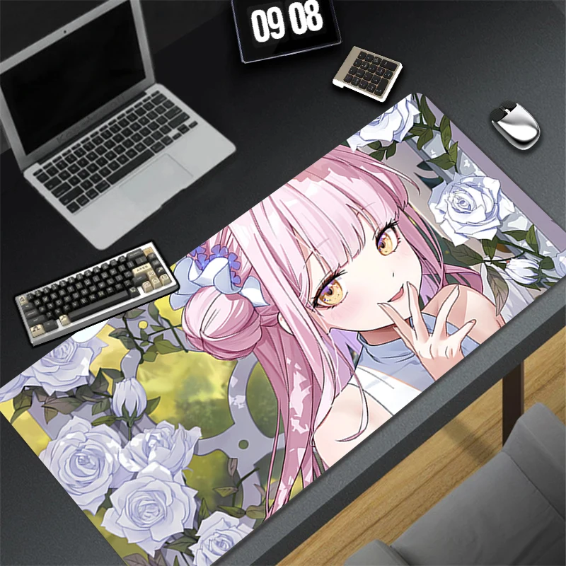 Mousepad Computer Gaming Accessories Keyboard Pad Office PC Rubber Mouse Pad Decoracion Blue Archive Misono Mika Desk Mouse Mat