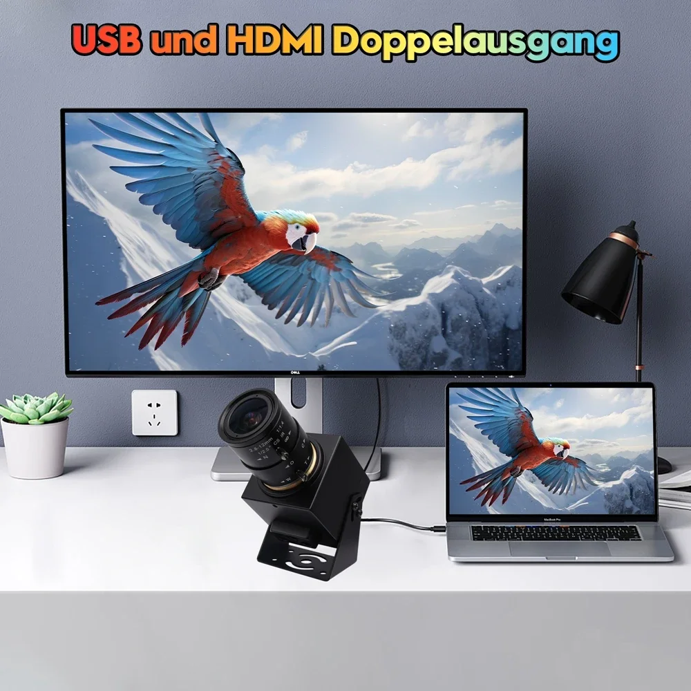

ELP 4K USB HDMI-камера Высокоскоростная веб-камера 60 кадров в секунду Веб-камера с 4-кратным оптическим зумом USB3.0 HDMI-камера с ручным объективом с переменным фокусным расстоянием 2,8-12 мм