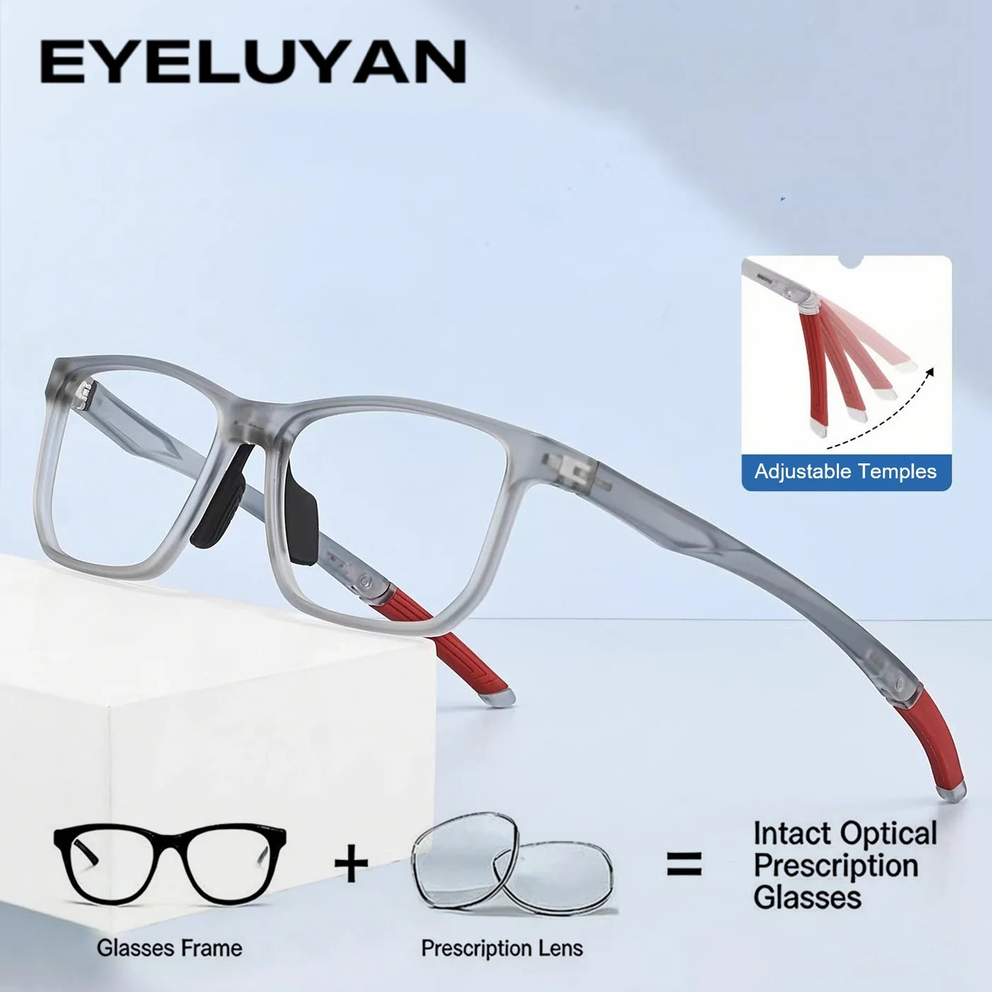 

Fashion Silicon Sports Eyeglasses Frame For Men/Women Prescription Eyewear Spectacle Frame Eyeglass Optical Eye Glasses Frames