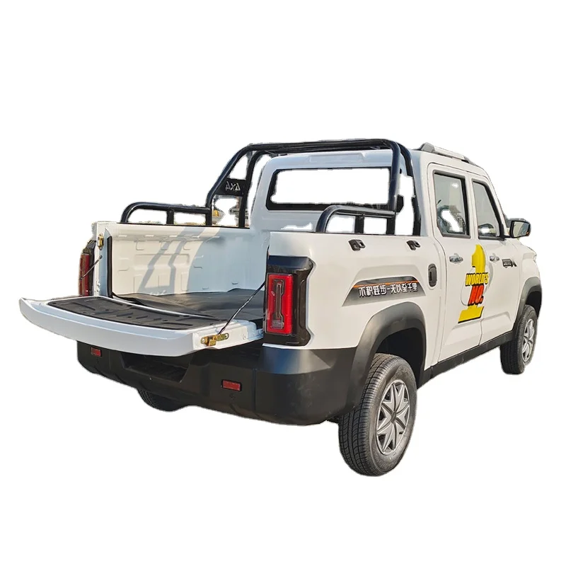 New energy double-row electric pickup truck cargo box four-wheeled electric vehicle