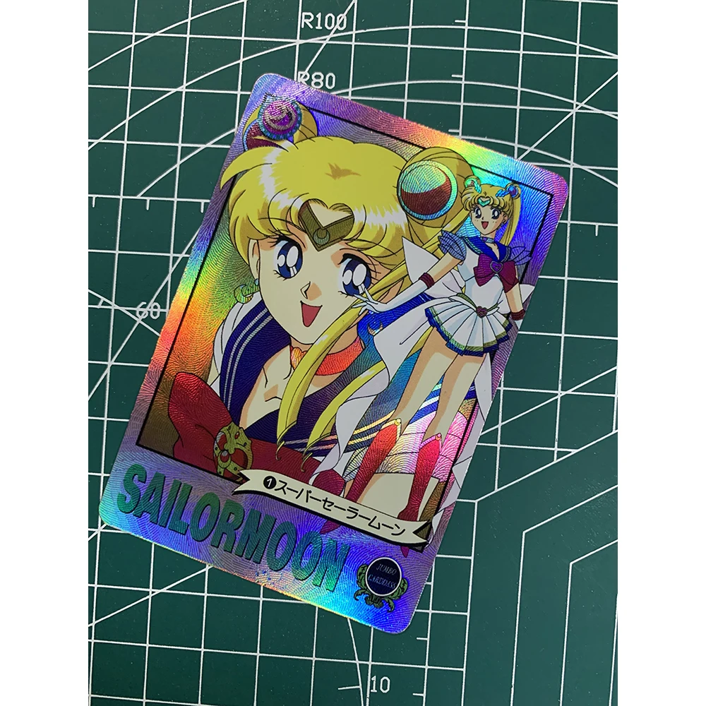 9Pcs/set Anime Girls Flash Cards Tsukino Usagi Hino Rei Mizuno Ami Chibiusa Diy Gift Toy Game Anime Collection Cards