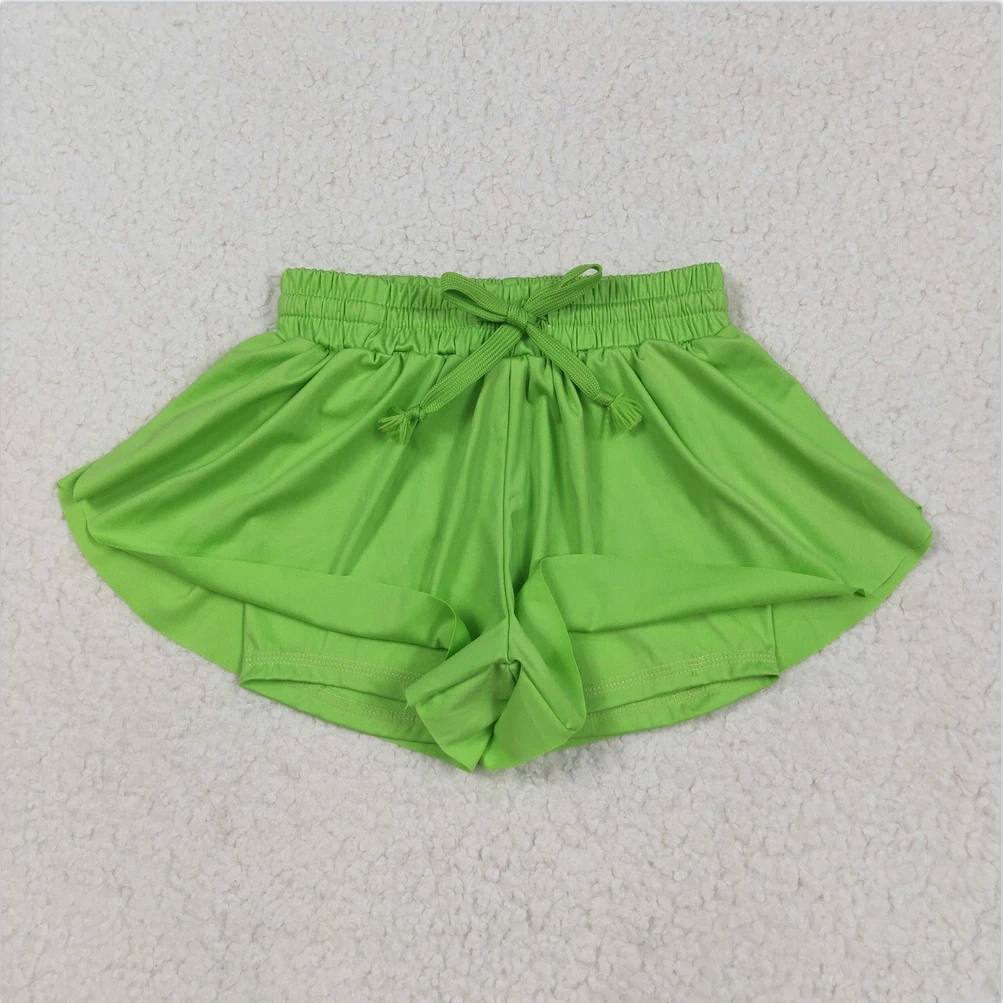 

Hot Sale Toddler Baby Girls Skirts Kids Clothes Children Clothing Boutique Skirs Green Skort Yoga With Under Shorts Skort Skirts