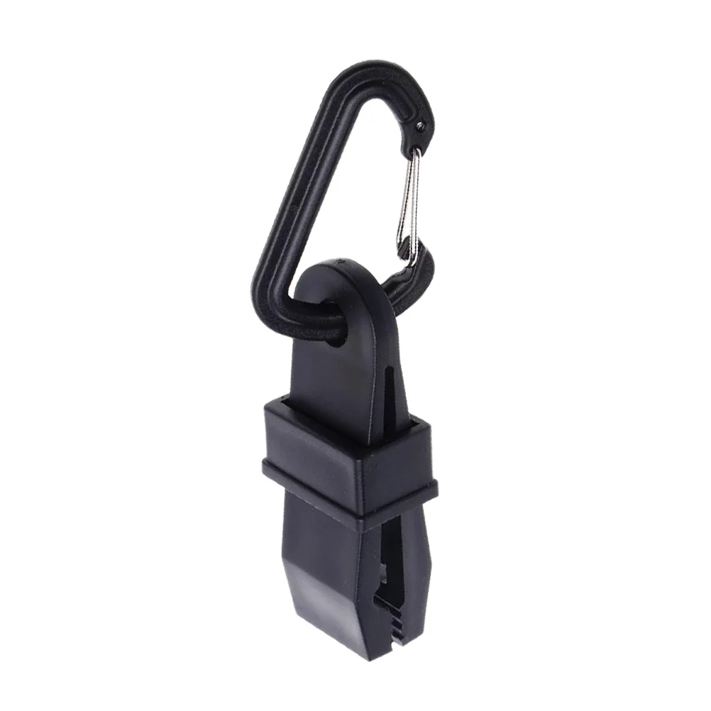 

8Pcs Plastic Cord Fastener Clips Black for Tent Accessories Camping Hiking Outdoor Rope Fastener Plastic Tent Peg