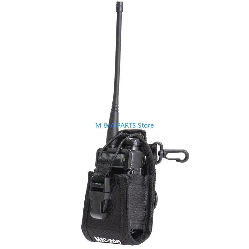 U1JF Walkie Talkie Bag Holster MSC-20B Nylon Carry for Case Fit for Baofeng Two Way R