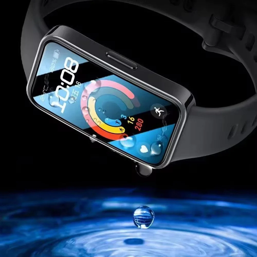 1-2pc 9D Tempered Glass / Soft Film for Huawei Band 10 9 8 7 Screen Protector Acceesories brecelet correa for Huawei Band 10 9 8