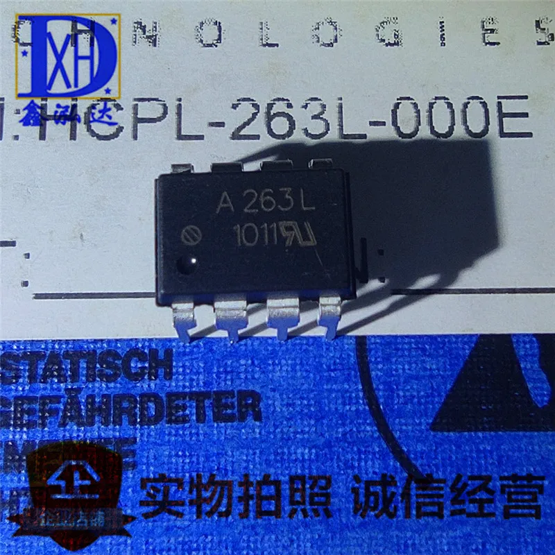 

HCPL-263L-000E LVTTL 3.3 Optocoupler 10 uds