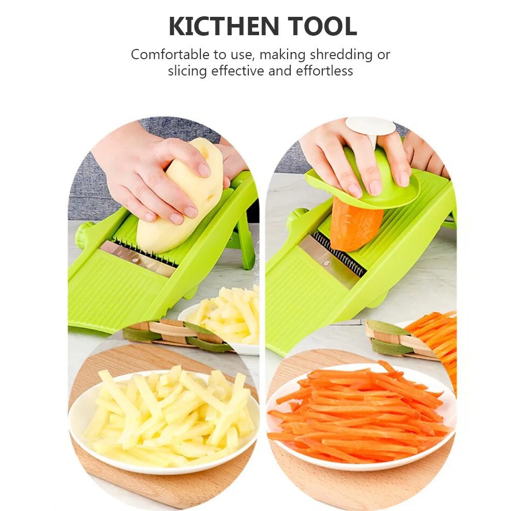 

Potato Grater Vegetable Slicer For Kitchen Ginger Carrot Cucumber Shredder Multipurpose Fruit Cutter Tool Green