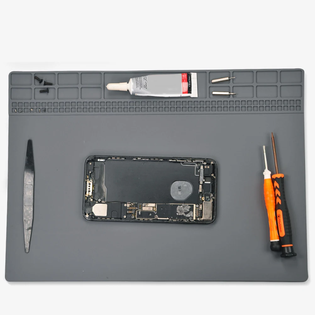 

Silicone Repair Mat Anti Static Work Station Grounding Desk Pad Soldering Mat Heat Resistant Practical Electronics Welding