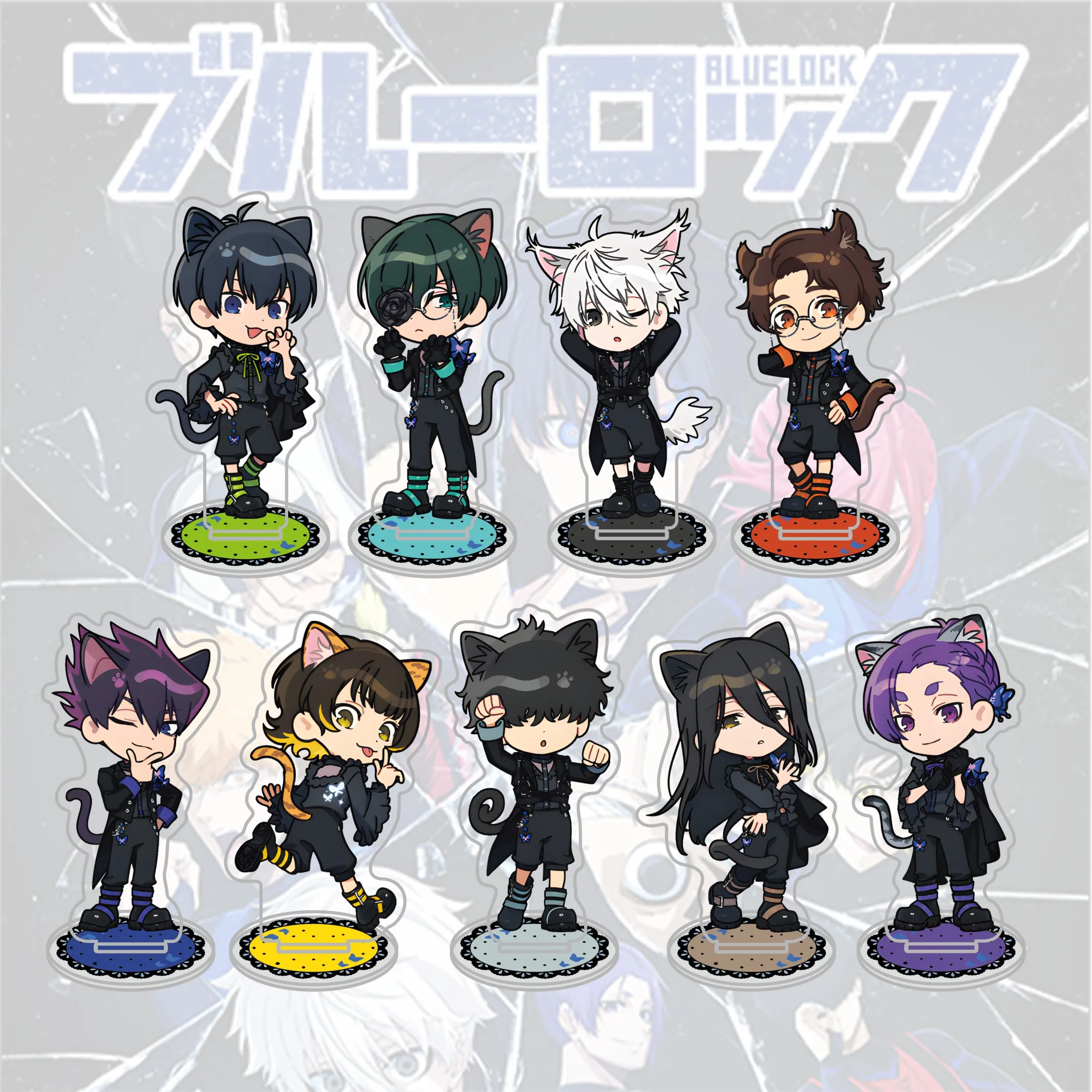 Anime Cartoon BLUE LOCK 10cm Acrylic Stand keychains Figure Cat Butler Ver.Display Ornaments Gifts for Birthday