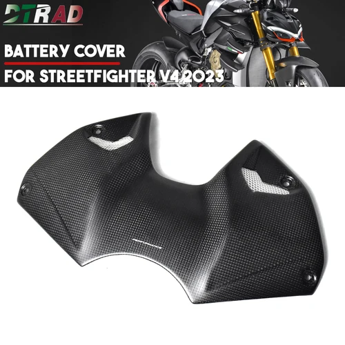 DUCATI Streetfighter V4 V4S SP2 2023 2024 탄소 섬유 배터리 커버, 에어박스 연료 탱크 페어링, 오토바이 개조 부품, 신제품