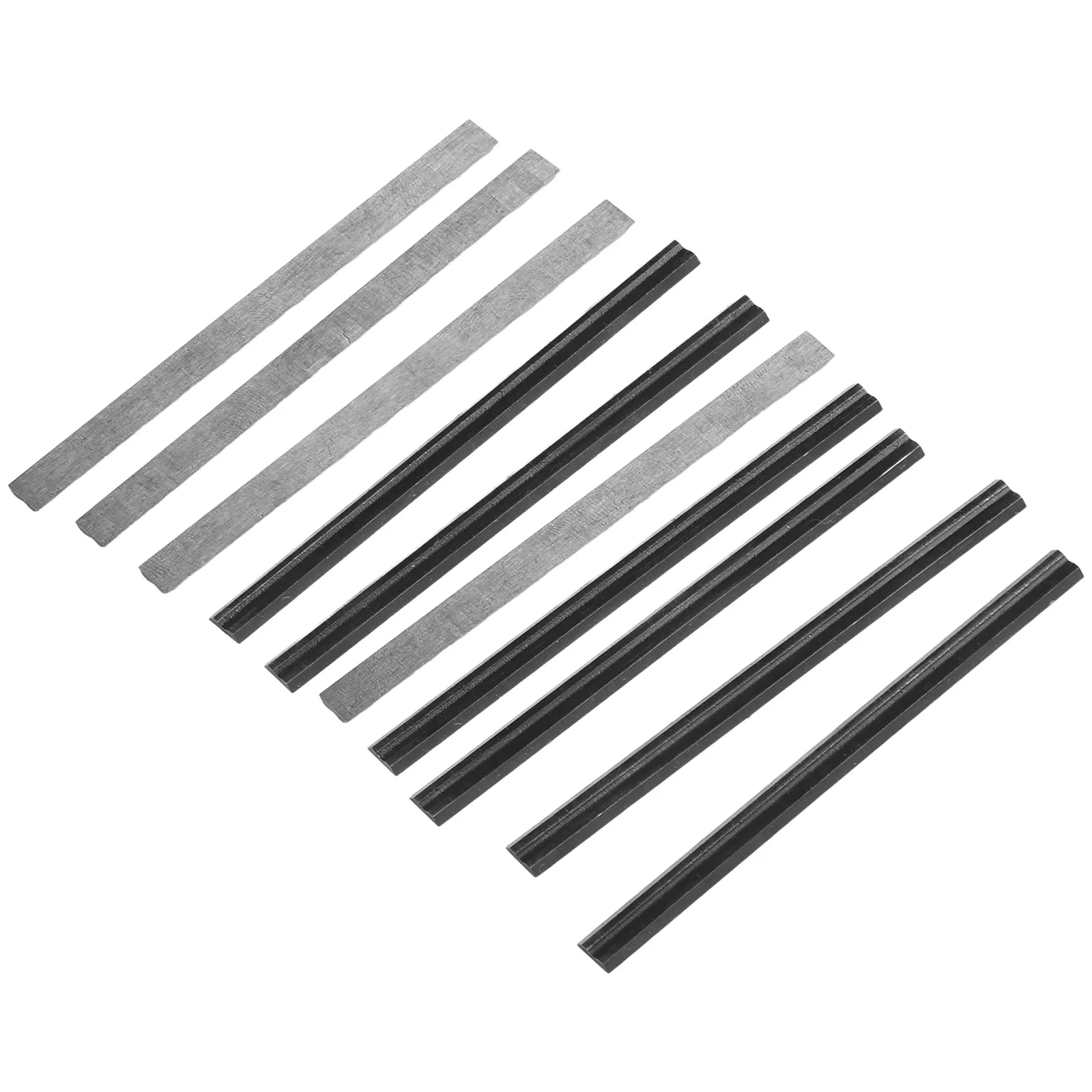 10ชิ้นใบมีดไฟฟ้า82*5.5*1.2มมใบมีดเหล็กแมงกานีสสำหรับตัดชั้นอ่อนแข็ง-บอร์ดไม้ชิ้นส่วนเครื่องมืองานไม้งานไม้