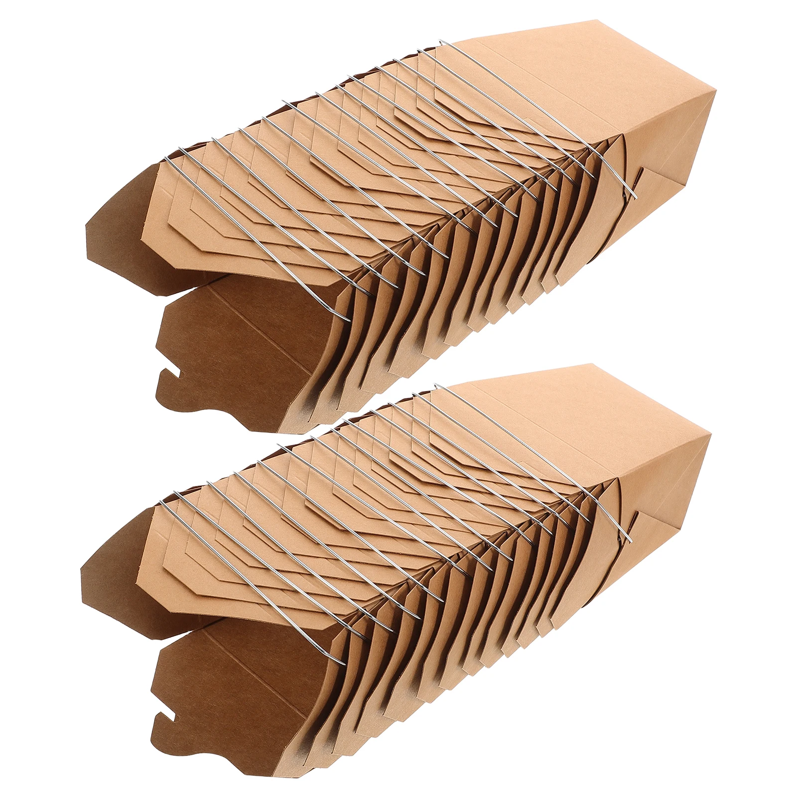 

50pcs Takeaway Food Boxes Chinese Containers Wire Handle Hot Cold Meals Party Favor Restaurant Use Compact