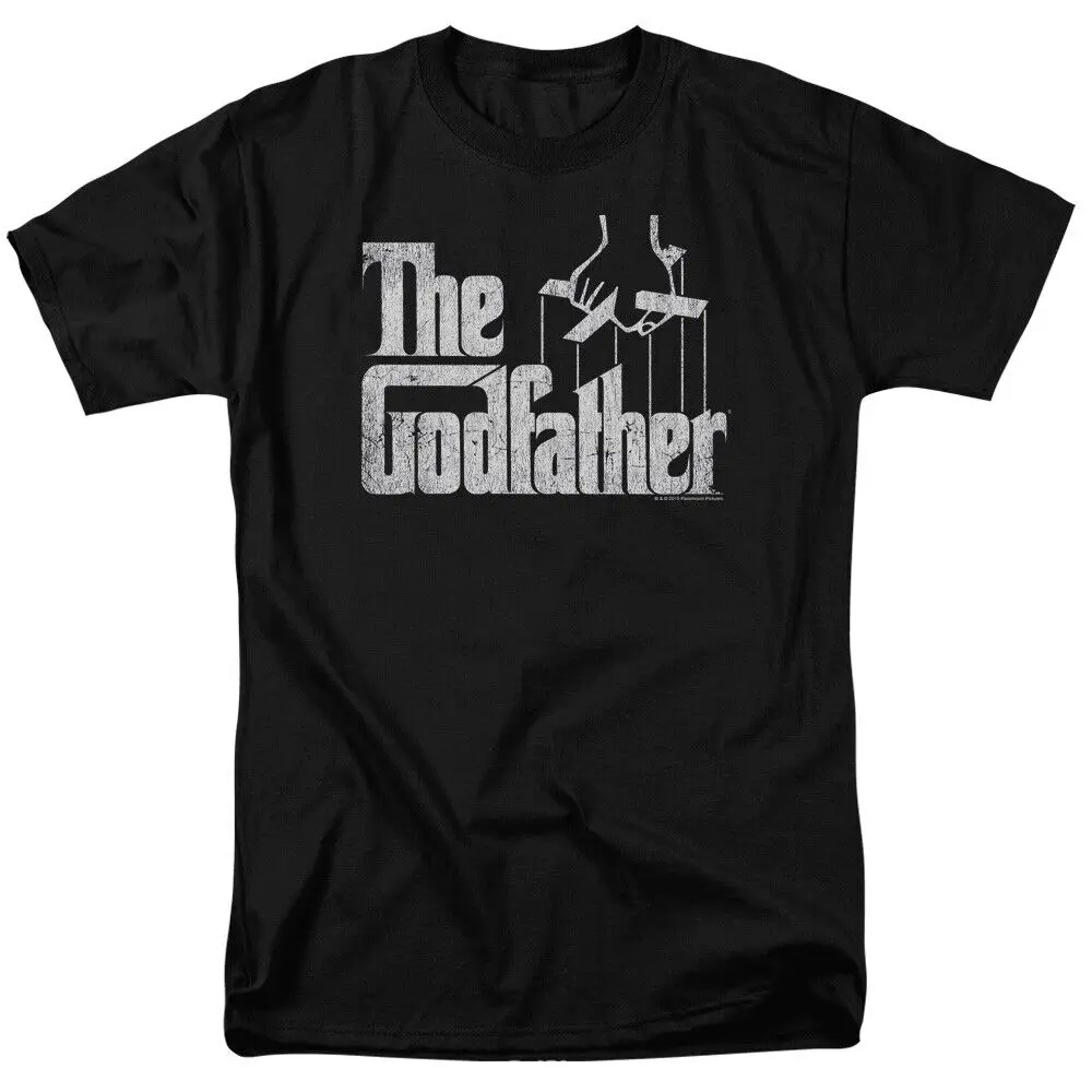 The Godfather Logo T Shirt Mens Licensed Classic Gangster Movie Black