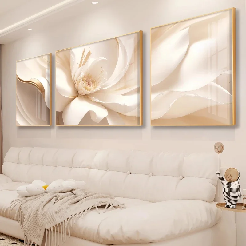 Room Decoration Poster Wall Art Decor Posters Pictures Wall Marvel Cream Wind Triptych Mural Painting Calligraphy Home Decor