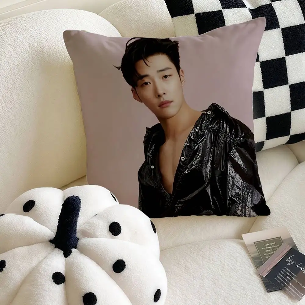 

W-Woo Do H-Hwan Singer Pillow Case Luxury Double-sided For Car Pillows 45x45 Cushions Cover Home And Decoration Sofa Pillowcase