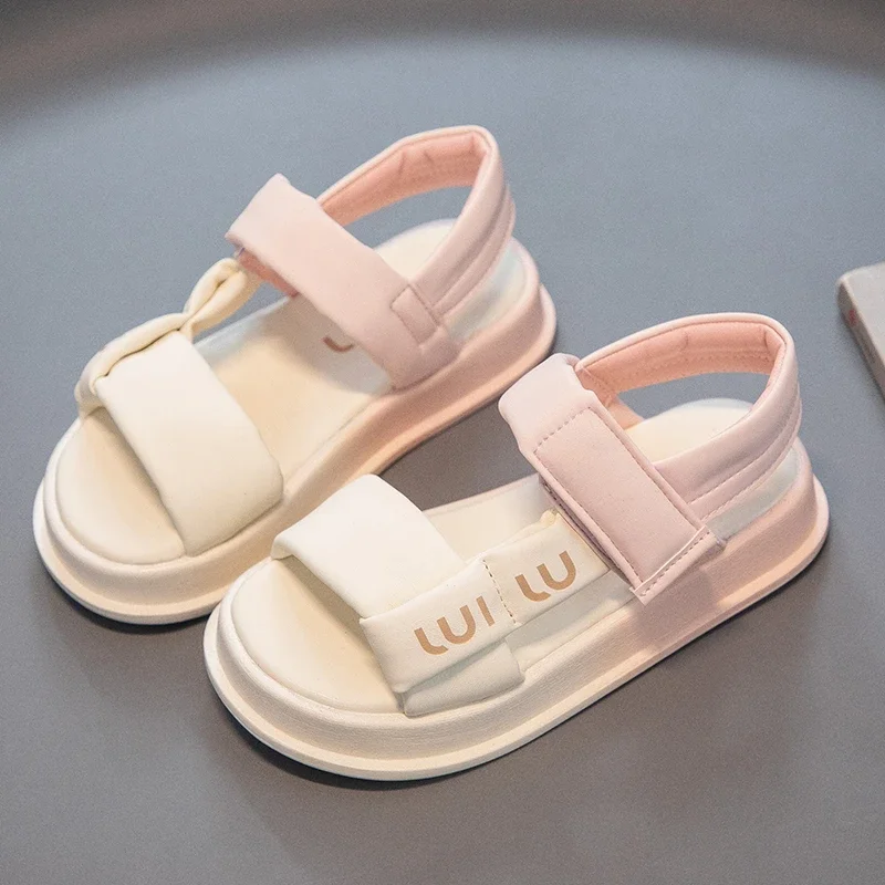 Children Summer Sandals Boys Girls Causal School Sports Sandals Simple Fashion Kids Beach Sandals Thick Bottom Anti-Slippery