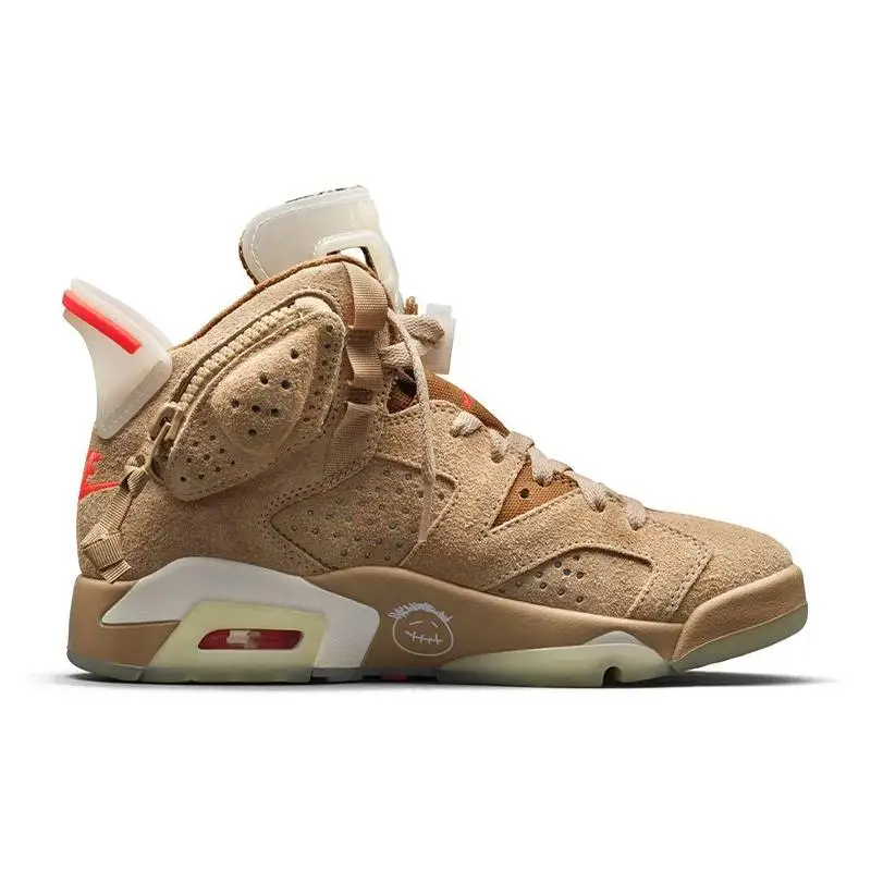 Nike Air Jordan Travis Scott X Air Jordan 6 Retro 'British Khaki' Sneakers shoes DH0690-200