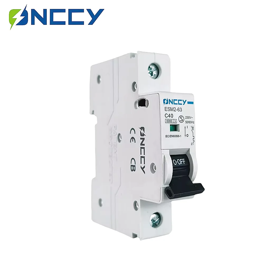 

ONCCY 1P AC MCB Single pole Mini Circuit Breaker 6A 10A 16A 20A 25A 32A 40A 50A 63A 415V C Curve B Curve 6KA CE CB Approved