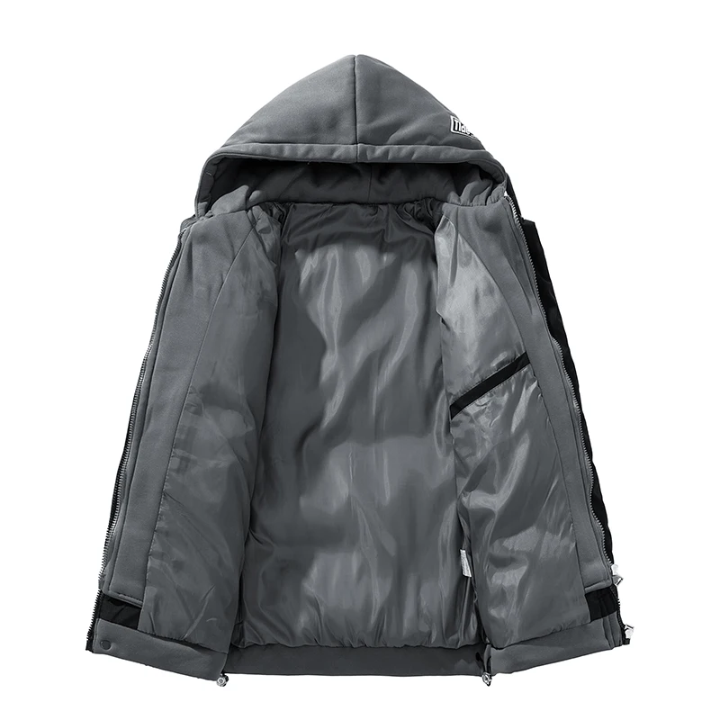 Invierno al aire libre grueso cálido deportes ocio ropa de algodón cálida moda multifuncional a prueba de viento y chaqueta de algodón a prueba de frío