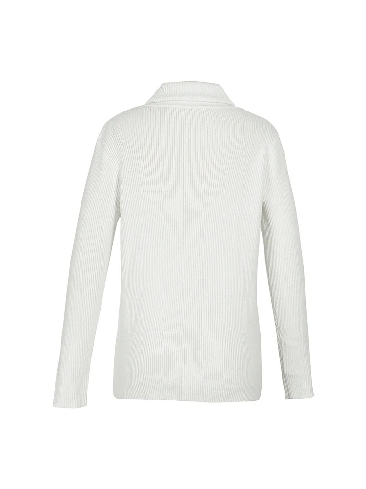 Plus Size High Collar Sweater Knitted Bottom Sweater Women's Sweater Winter Autumn Sweater Elastic Band image 4
