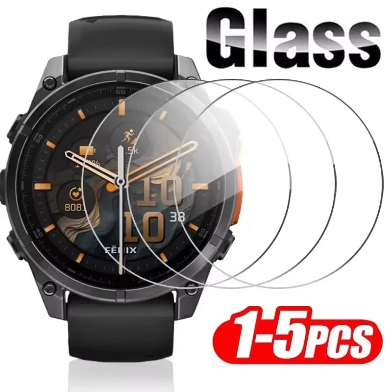Screen Protector For Garmin Fenix 7X 6X 8 51MM 47MM 43MM  5 5S 6 6s 7 7s Pro Protective Tempered Glass Watch Film Accessories