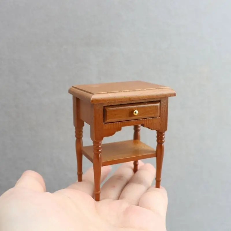 23GD 1:12 Scale Dollhouses Miniatures Scenes Accessory Mini Night Stand 1:12 Scale Dollhouses Miniature Furniture Gifts