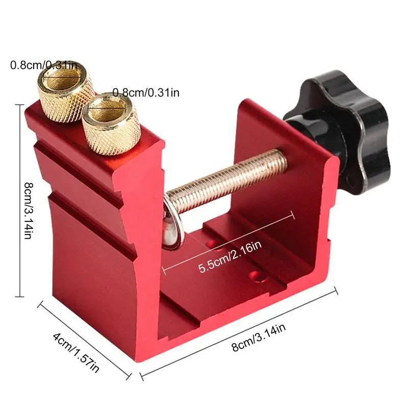 Inclinado Buraco Jig para Carpintaria, Broca Guia Joint, Ferramentas para Carpintaria, Ângulo preciso, Carpintaria Locator, Guias para Madeira, 15 Graus