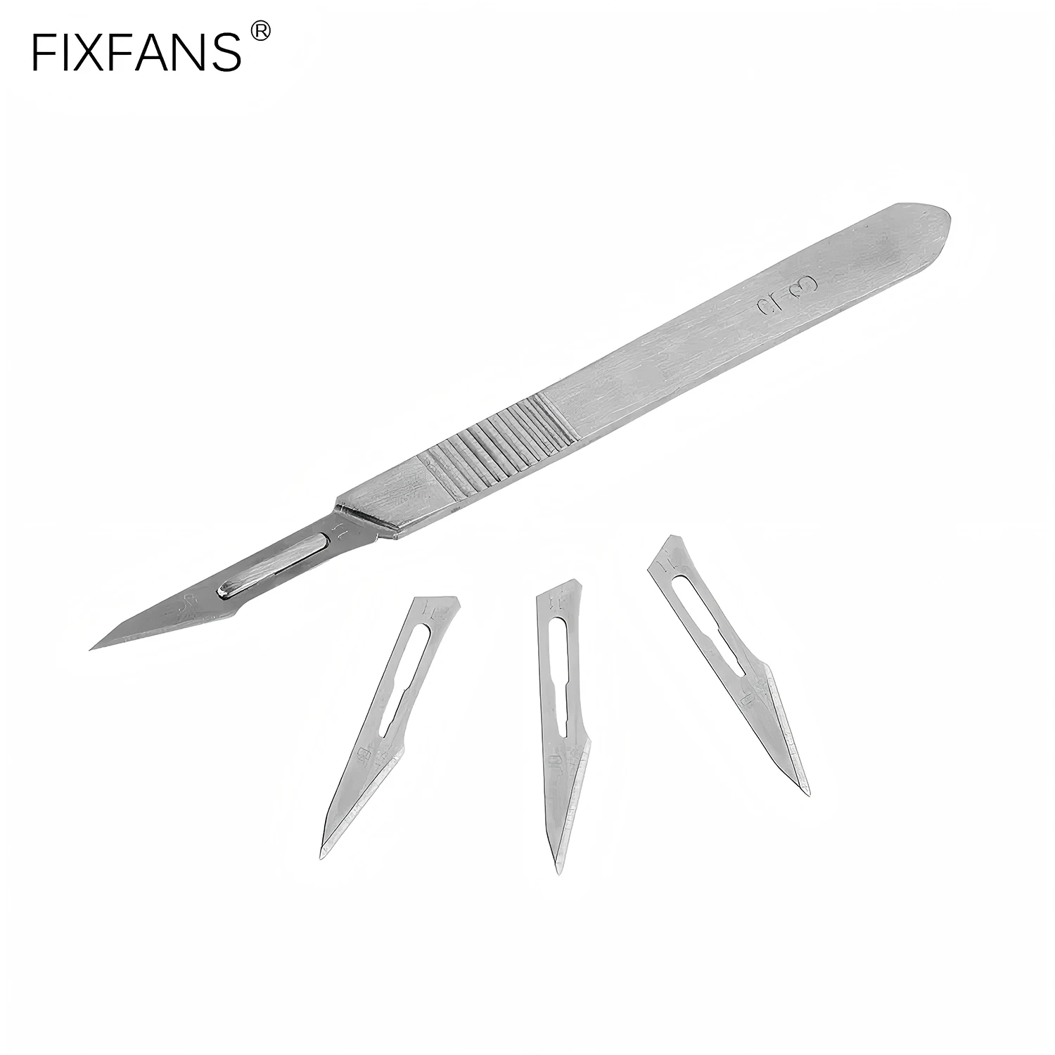 Scalpel Surgical Knife Blades Set Engraving Craft Cutter Carving Hobby Knives, 1pc #3 Handle + 10pcs #11 Blades Hand Tools Set