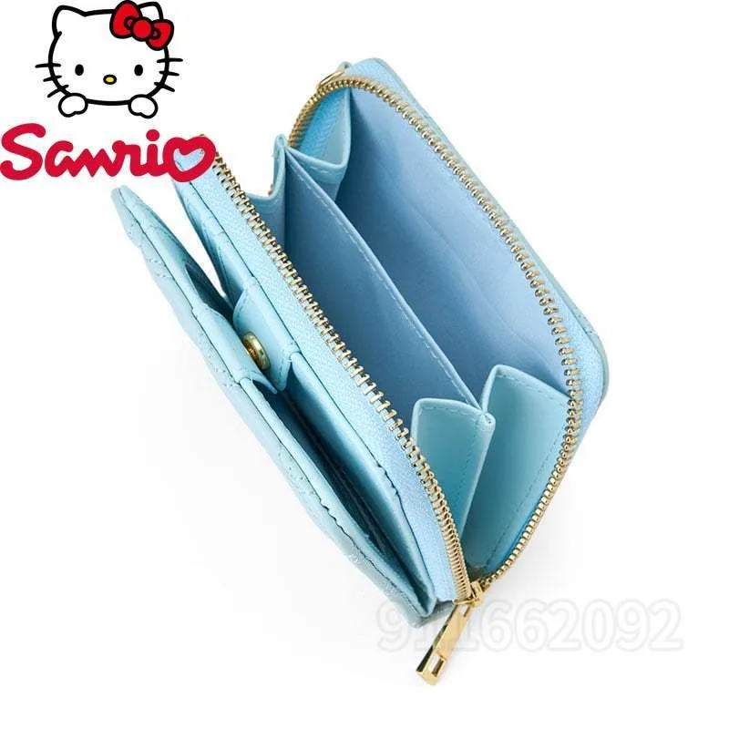 Hello Kitty New Mini Coin Purse Cartoon Cute Short Women's Wallet Multi-card Slot Large Capacity Fashion Women's Wallet