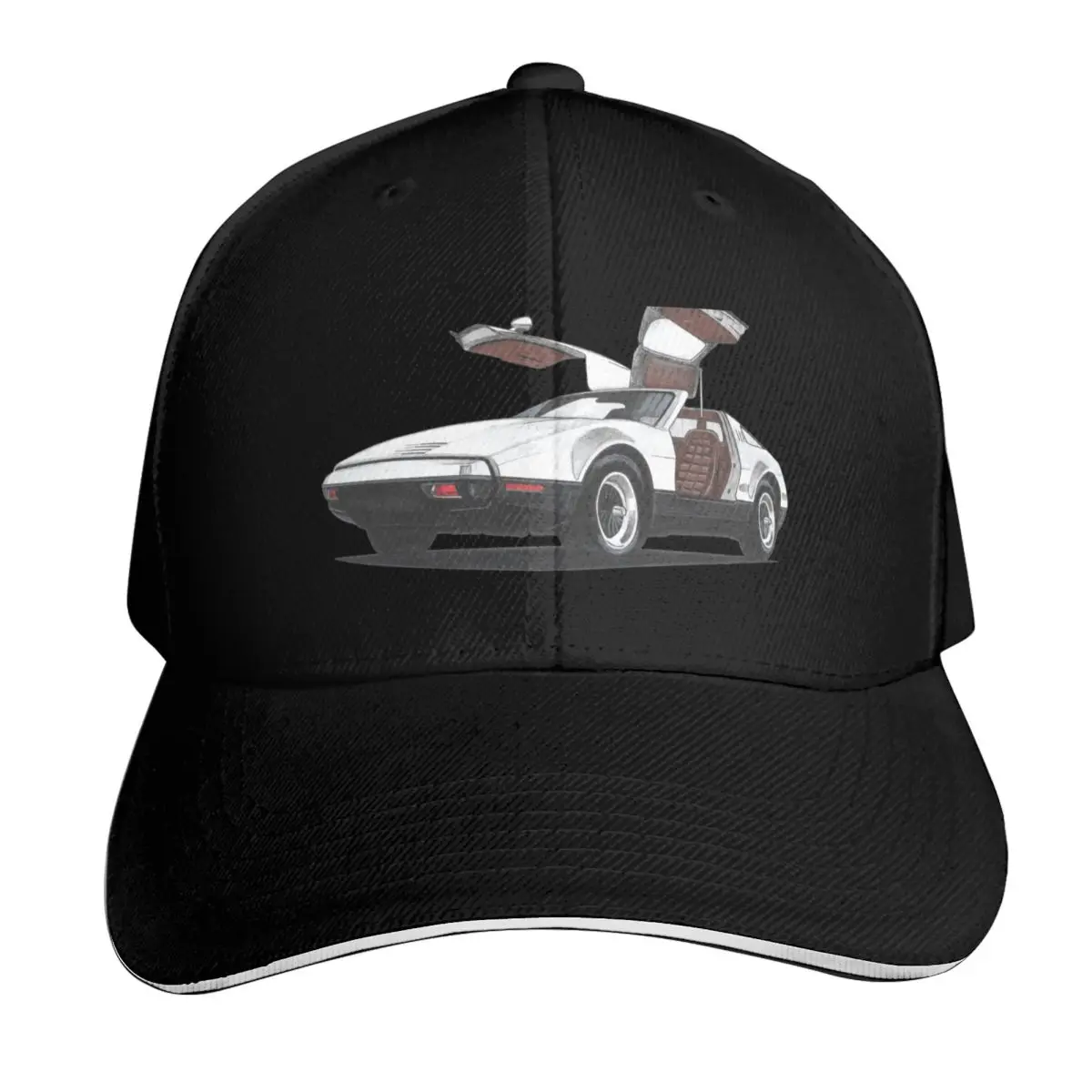 Geo3Doodles Bricklin SV1 Doodle Baseball Cap Sun Protection UPF 50+ Breathable Mesh Back Adjustable Buckle Closure