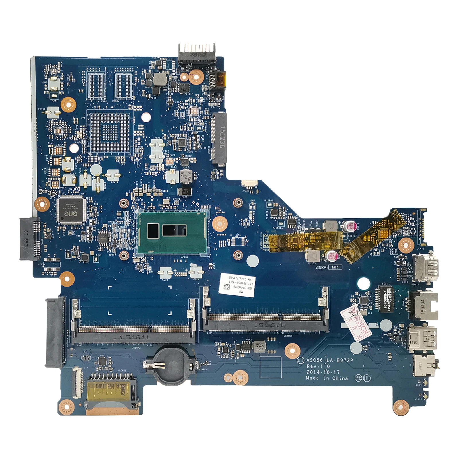 ASO56 LA-B972P Mainboard For HP Pavilion 15-R Laptop Motherboard DDR3 795815-501 795815-601 795815-001 With I7-5500U CPU