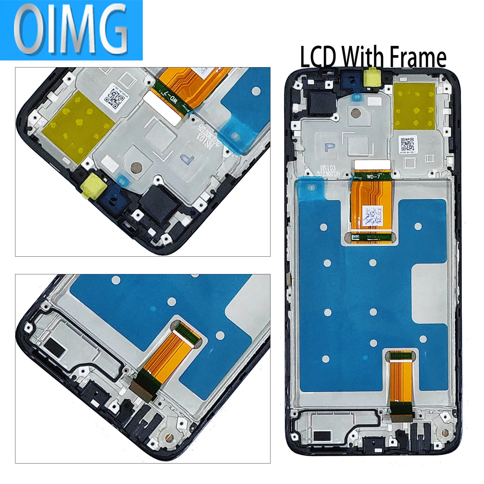 For Honor X6a LCD Display Original With Frame Touch Screen WDY-LX1 Panel Replacement Parts