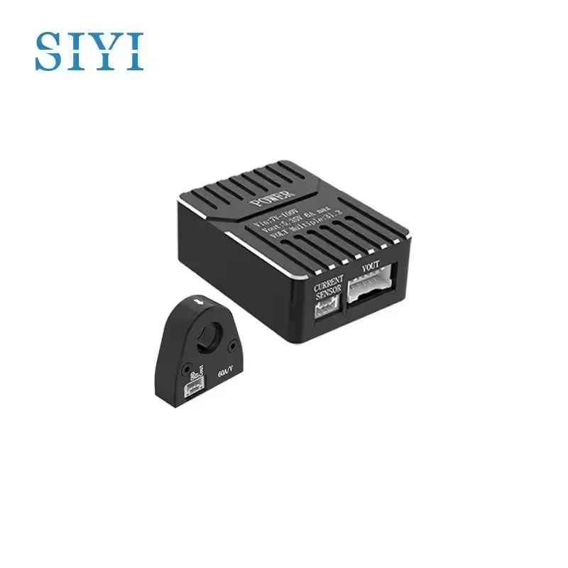 SIYI Módulo de alimentación con sensor Hall, amplio voltaje de 7-100V, alta precisión, sin contacto para sistemas FPV de robótica de drones RC