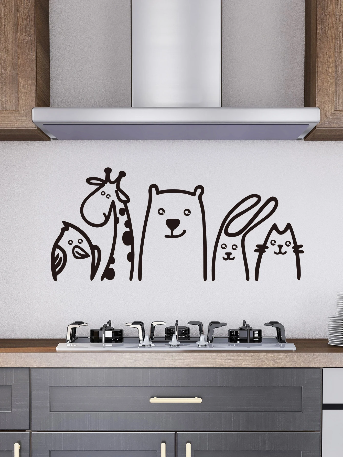 

1 pc new Novelty critters Sticker Waterproof Vinyl Wallpaper Home Decor For Kids Rooms Home Decor Wall Art Sticker Murals