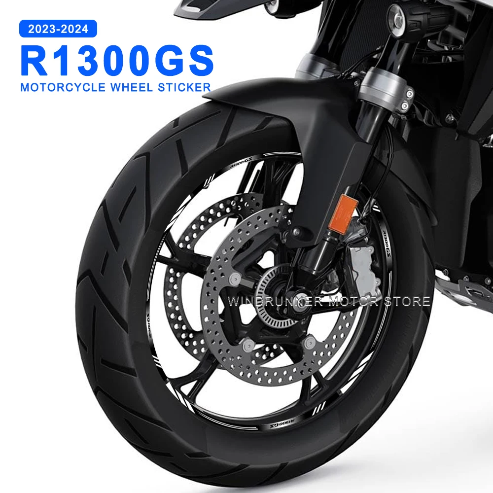 

Motorcycle Wheel Sticker Waterproof Hub Decal Rim Stripe Tape For BMW R1300 GS R1300gs 2023 2024