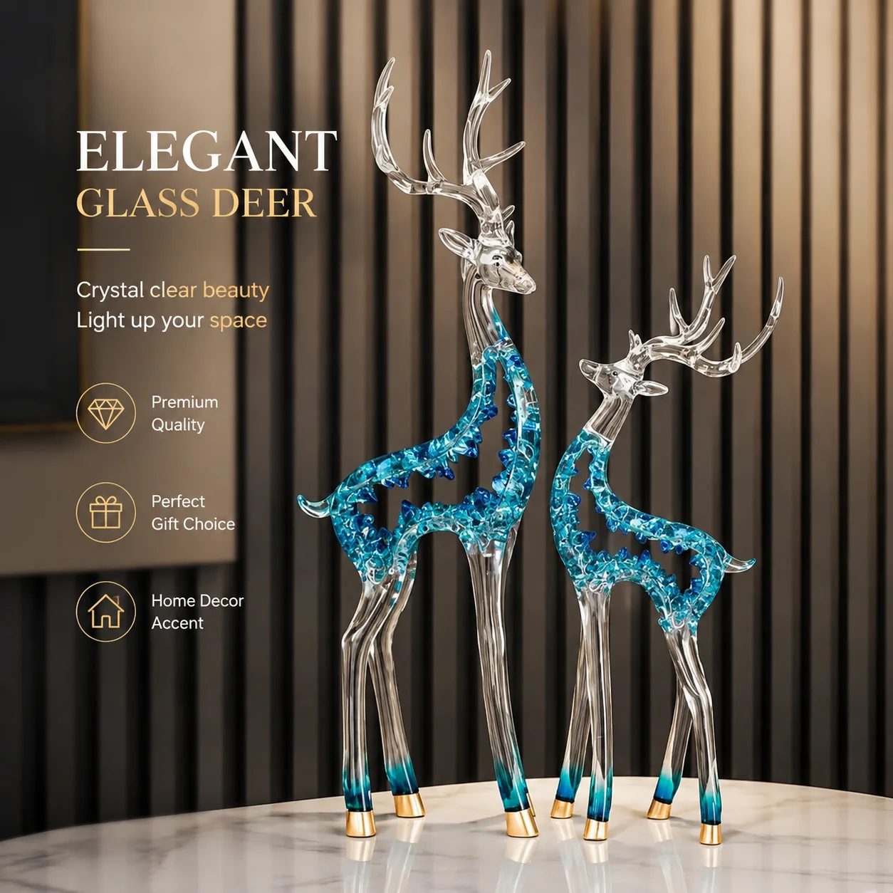 Escultura de Ciervo Decorativa, Decoración Nórdica para Habitaciones, Estatuas de Arte Moderno, Adornos para Muebles de TV en S