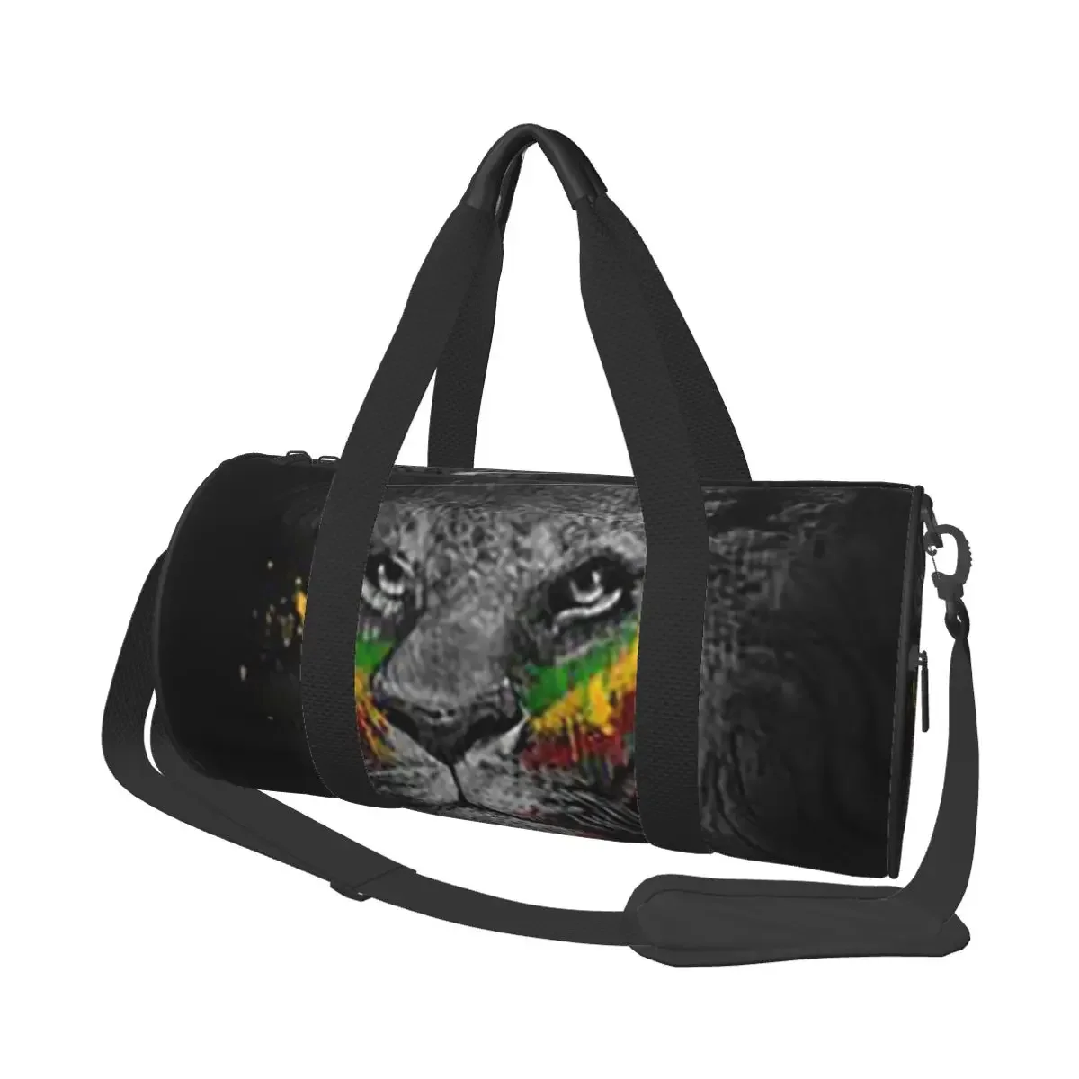 

Rastafarian Amaiquina Reggae Rasta Lion Street Skullies Large Duffle Gym Bag Waterproof Duffle Travel Bags Handbags Fitness bag