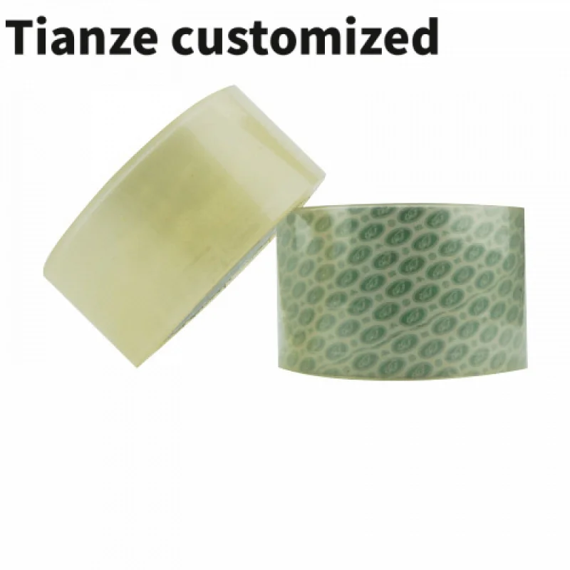 

10 pieces（custom）BOPP Transparent Customize Wrapping Tape Good Stickiness Brown And Yellow Package Packing Tape