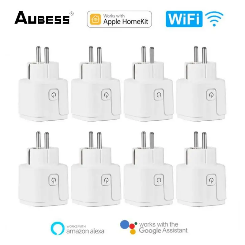 EU Apple Homekit Smart Socket WiFi Electrical Outlets Plug Smart Home Automation Siri Voice Control Works With Alexa Google Home