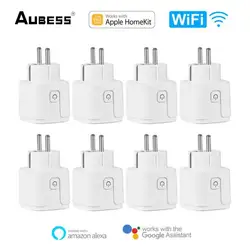 EU Apple Homekit Smart Socket WiFi Electrical Outlets Plug Smart Home Automation Siri Voice Control Works With Alexa Google Home