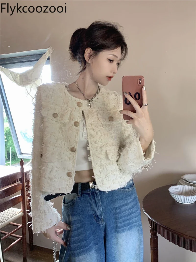 French Temperament Fringe Coat Women 2024 New Spring and Autumn High-grade Niche Design Short Top Jackets for Women