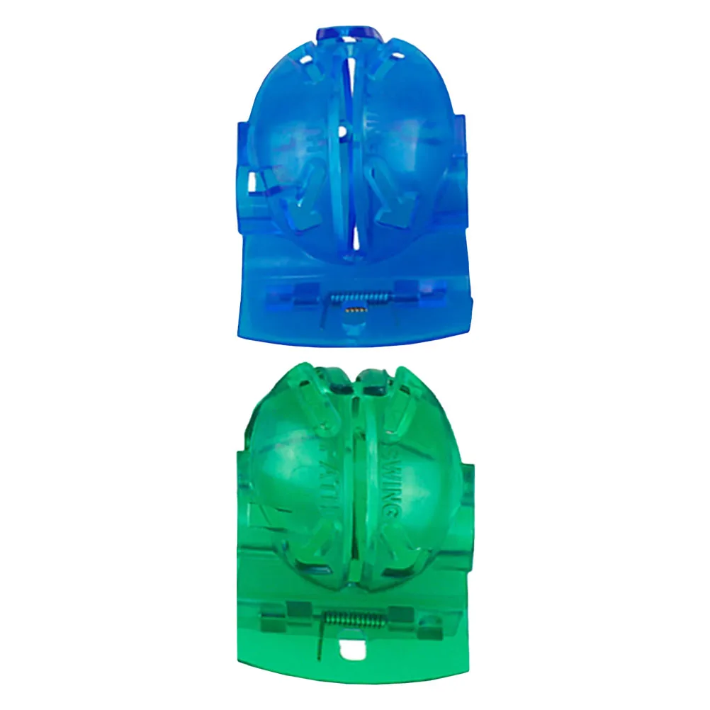 2 قطعة علامة كرة الجولف من البلاستيك الفاخر المدمج خفيف الوزن تصميم المشبك لأداة ملحقات الجولف المحاذاة السريعة