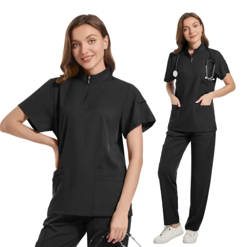 Fashion Clinical Surgical Uniforms Medical Scrubs Uniforms Sets Women Hospital Working Clothes Nurse Accessories Dental Workwear