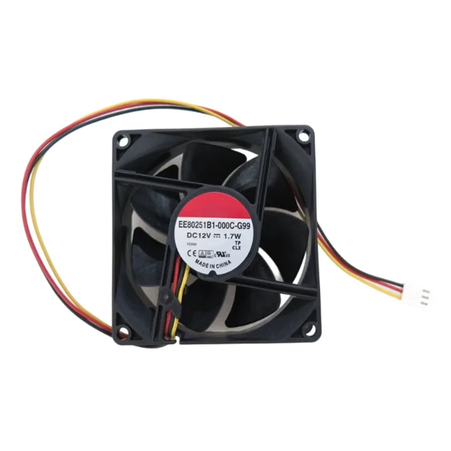 For SUNON EE80251B1-000C-G99 DC12V 1.7W 8CM 3Lines Cooling Fan