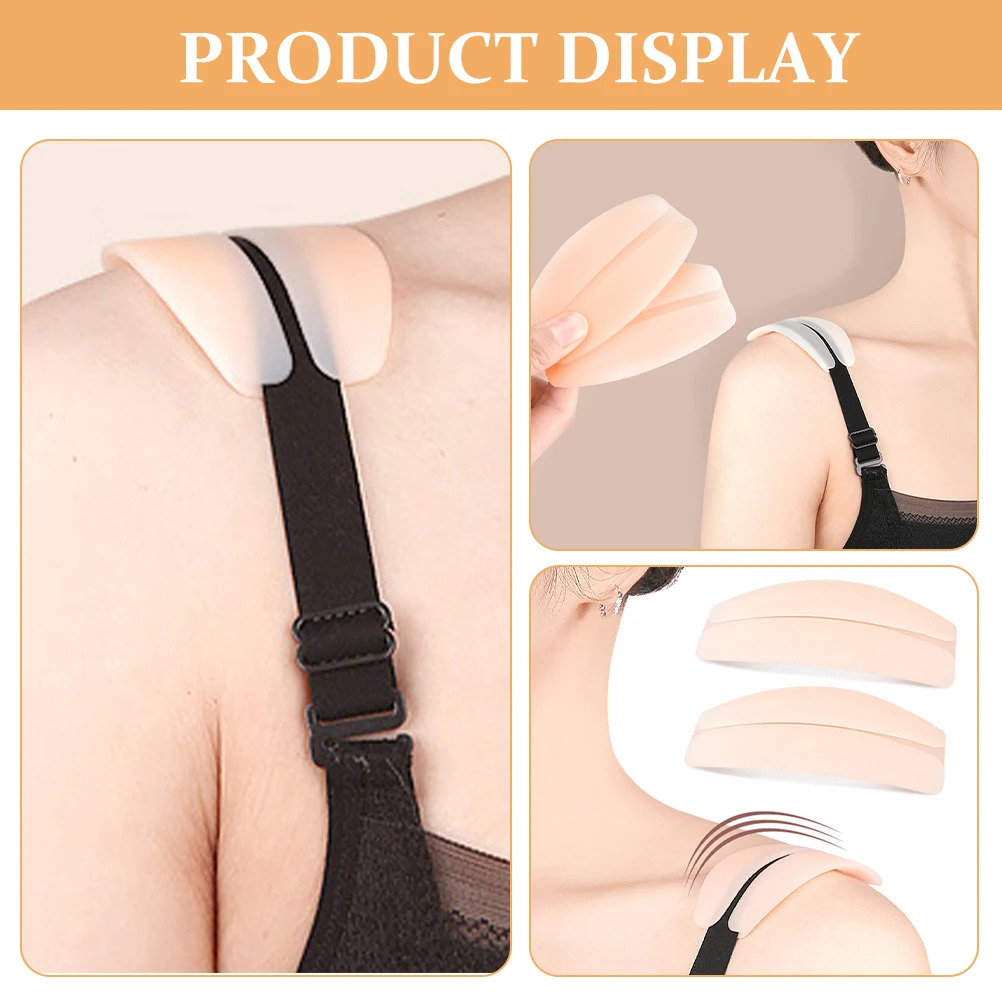 

8Pcs Non-Skid Bra Strap Holders Silicone Pads No Pain Shoulder Support for Various Clothing Types Bra Strap Holders