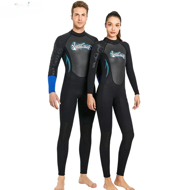 3MM Neoprene Wetsuits for Women Full Sleeve Thermal Diving Suit for Men Perfect for Deep Water Scuba Diving Surfing and Swimming