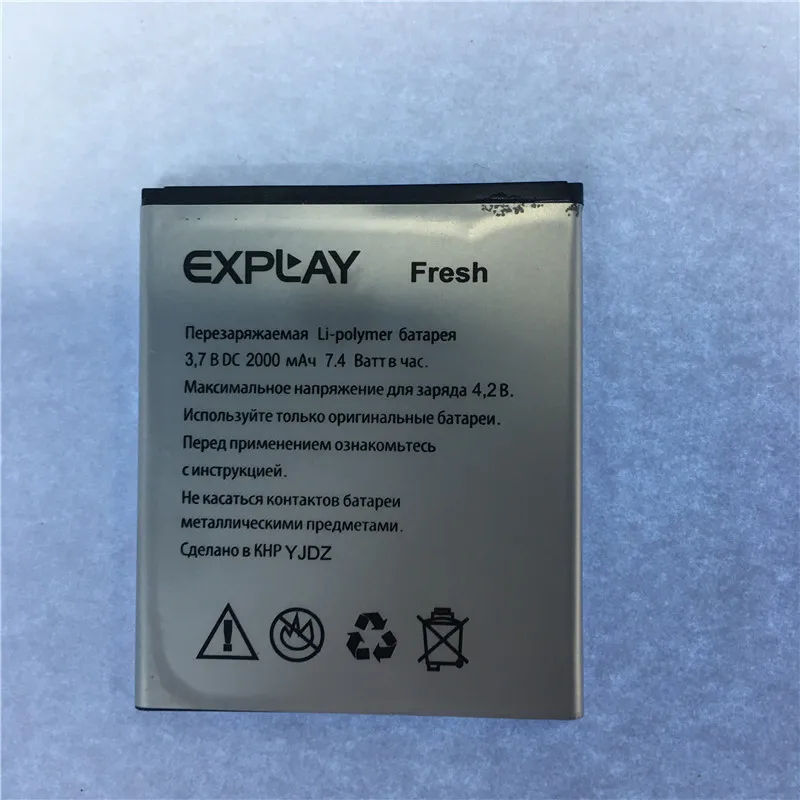 

YCOOLY Mobile phone battery for Explay Fresh battery 2000mAh High capacity Long standby time Mobile Accessories