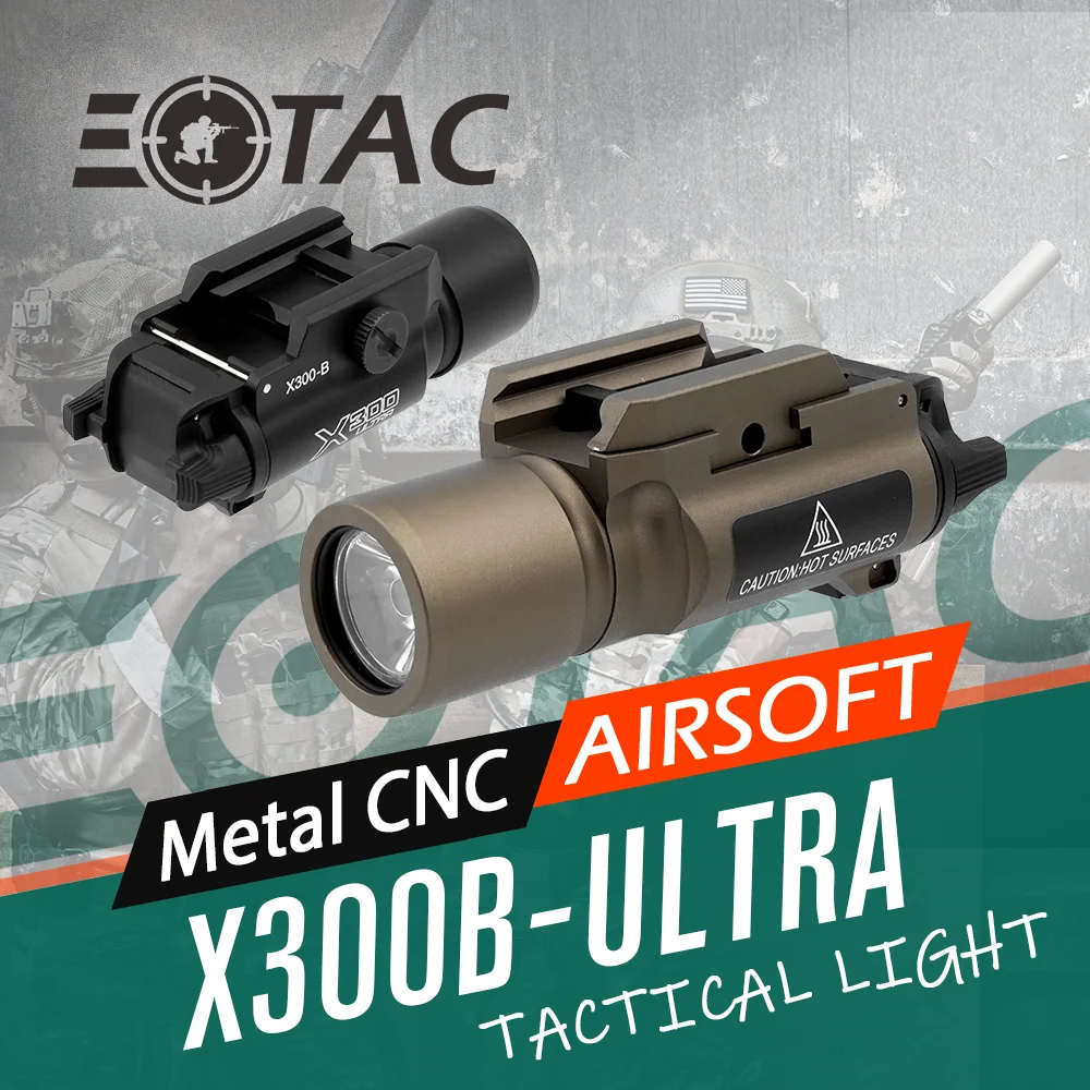 Tactical Metal Flashlight Scout Light SF X300B Ultra Weapon Light 1000 lumens Black and FDE in stock