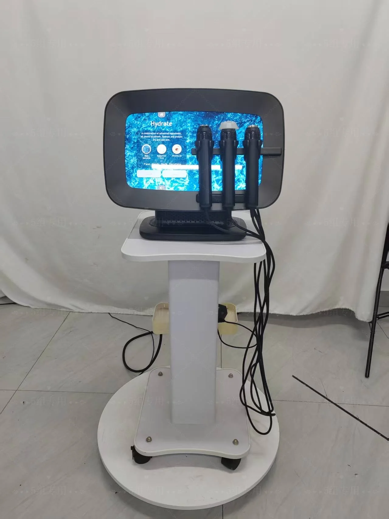 ماكينة فقاعات الأكسجين المحمولة 3 في 1، تجديد البشرة، جهاز إزالة السموم من الوجه الهيدروليكي، نادي السبا، الاستخدام المنزلي